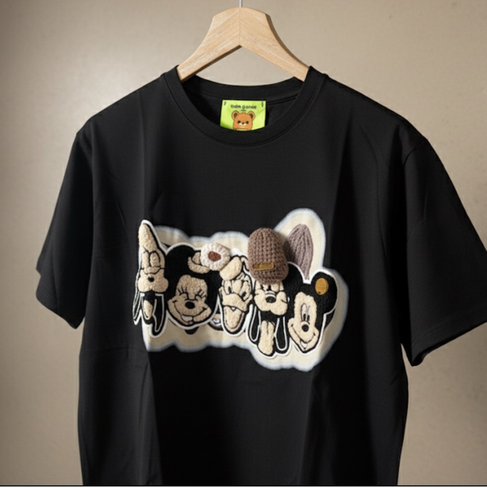 SHEN HOME Oversized Streetwear Cartoon Graphic T-Shirt